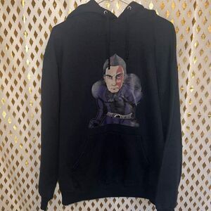 Jerzees super sweats Custom superhero hoodie size L